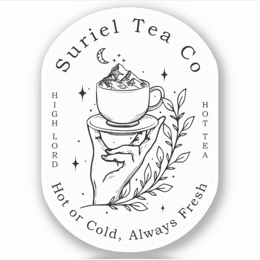 Suriel Tea Co Company ACOTAR Velaris 1WH1 Sticker (Voorkant)