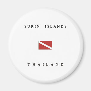 Surin Islands Thailand Scuba Dive Flag Magneet