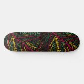 Surinaamse Nationale Trots Wordcloud Persoonlijk Skateboard (Horizontaal)