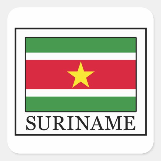 Surinaamse sticker (Voorkant)