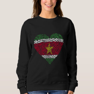 Surinaamse trots Suriname vlag Hart Surinaamse Ro Trui