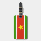 Surinaamse vlag bagagelabel (Voorkant verticaal)