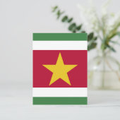 Surinaamse vlag briefkaart (Staand voorkant)