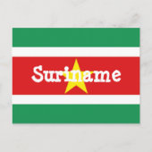 Surinaamse vlag briefkaart (Voorkant)