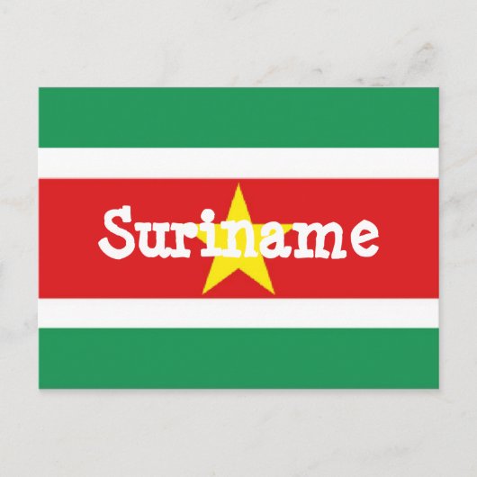 Surinaamse vlag briefkaart (Voorkant)