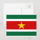 Surinaamse vlag briefkaart (Voorkant / Achterkant)