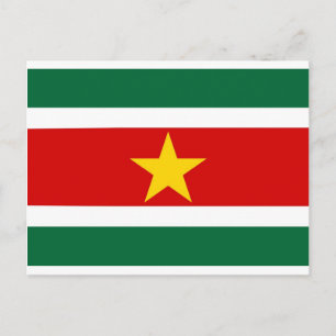 Surinaamse vlag briefkaart