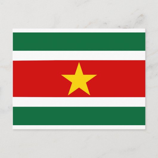 Surinaamse vlag briefkaart (Voorkant)