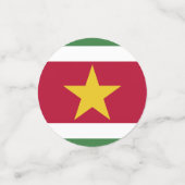 Surinaamse vlag confetti (Kleine voorkant)