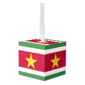 Surinaamse vlag decoratie (Achter hoekig)