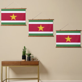 Surinaamse vlag hangend wandkleed
