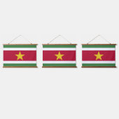 Surinaamse vlag hangend wandkleed (Driedubbel)
