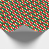 Surinaamse vlag Honingcomb Wrapping Paper Cadeaupapier (Hoek)