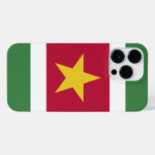 Surinaamse vlag iPhone hoesje (Achterkant horizontaal)