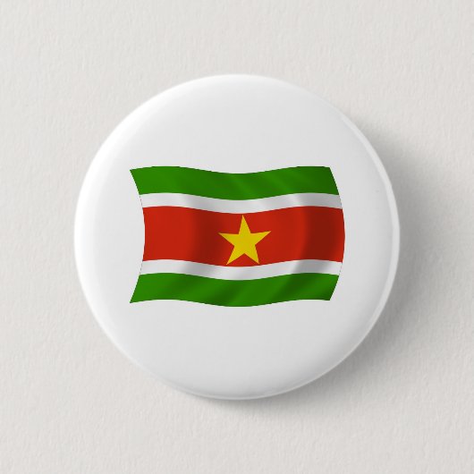 Surinaamse Vlag Knop Ronde Button 5,7 Cm (Voorkant)