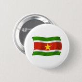 Surinaamse Vlag Knop Ronde Button 5,7 Cm (Voorkant /achterkant)