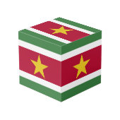 Surinaamse vlag kubus (Achter hoekig)