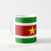 surinaamse vlag + land koffiemok (Voorkant links)