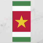 Surinaamse vlag menu (Achterkant)