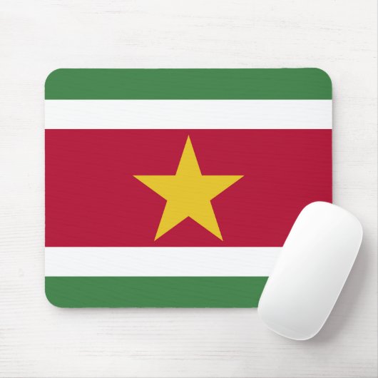 Surinaamse vlag muismat (Met muis)