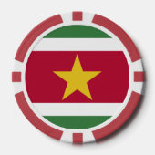 Surinaamse vlag poker chips (Voorkant)