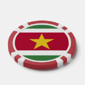 Surinaamse vlag poker chips (Enkel)