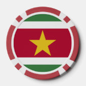 Surinaamse vlag poker chips (Achterkant)