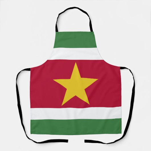 Surinaamse vlag schort (Voorkant)