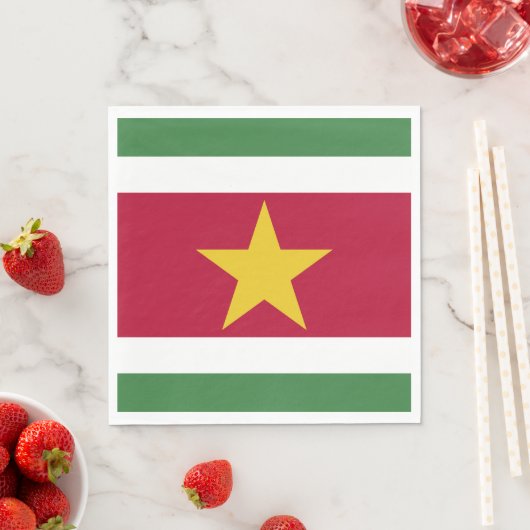 Surinaamse vlag servet (Insitu)