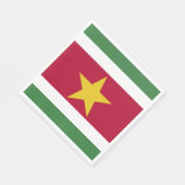 Surinaamse vlag servet (Hoek)