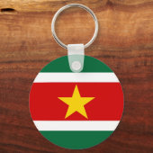 Surinaamse vlag sleutelhanger (Voorkant)