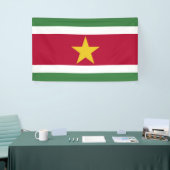 Surinaamse vlag spandoek (Beurs)