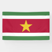 Surinaamse vlag spandoek (Horizontaal)