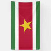 Surinaamse vlag spandoek (Verticaal)