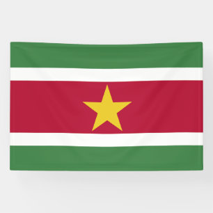 Surinaamse vlag spandoek