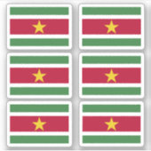 Surinaamse vlag sticker (Voorkant)