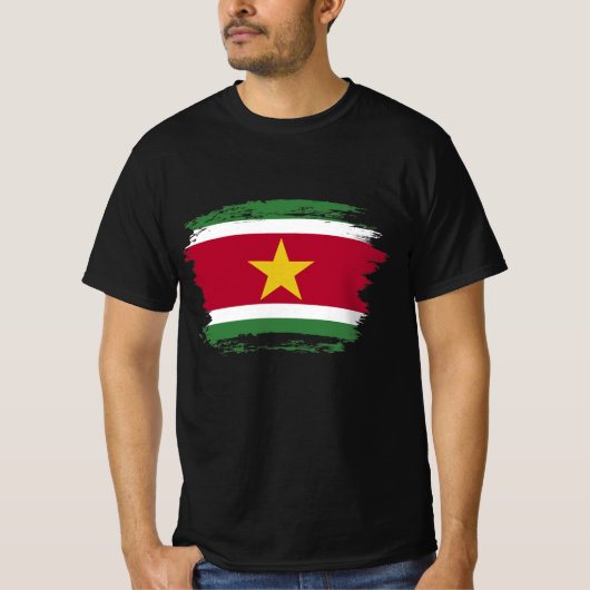 Surinaamse vlag t-shirt (Voorkant)