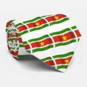 Surinaamse Vlag Tie Stropdas (Opgerold)