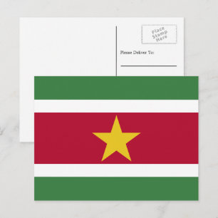 Surinaamse vlag, Vlag van Suriname Briefkaart