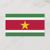 Surinaamse vlag, Vlag van Suriname Visitekaartje (Voorkant)