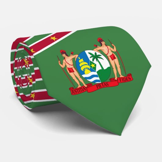 Surinaamse Vlag & Wapen, Vlag van Suriname Stropdas (Opgerold)