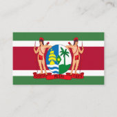 Surinaamse Vlag & Wapen, Vlag van Suriname Visitekaartje (Voorkant)