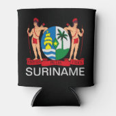 Surinaamse wapenschild blikjeskoeler (Voorkant)