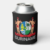 Surinaamse wapenschild blikjeskoeler (Blikje Achterkant)