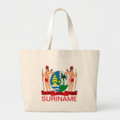 Surinaamse wapenschild grote tote bag (Voorkant)