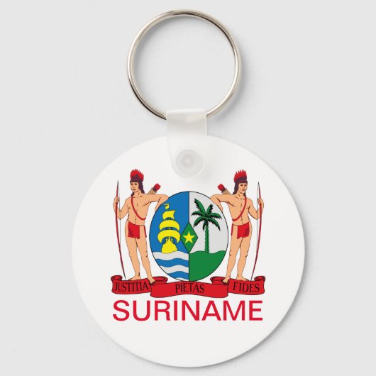 Surinaamse wapenschild sleutelhanger (Voorkant)