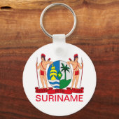 Surinaamse wapenschild sleutelhanger (Achterkant)