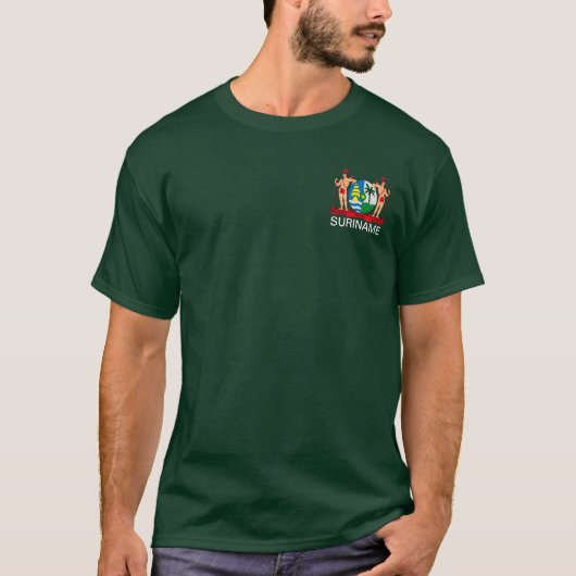 Surinaamse wapenschild t-shirt (Voorkant)