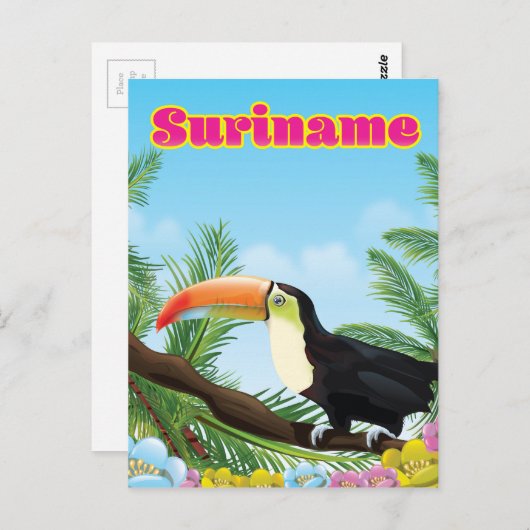 Surinaamse Zuid-Amerikaanse paradijselijke reispos Briefkaart (Voorkant / Achterkant)