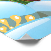 Surinaamse Zuid-Amerikaanse paradijselijke reispos Poster (Hoek)